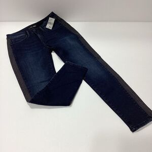 Mavi Gold Adriana Ankle Midrise Super Skinny Side Strip 27 NWT